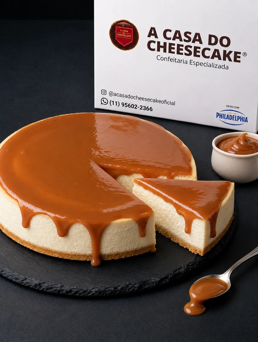 Cheesecake inteiro sabor Doce de Leite