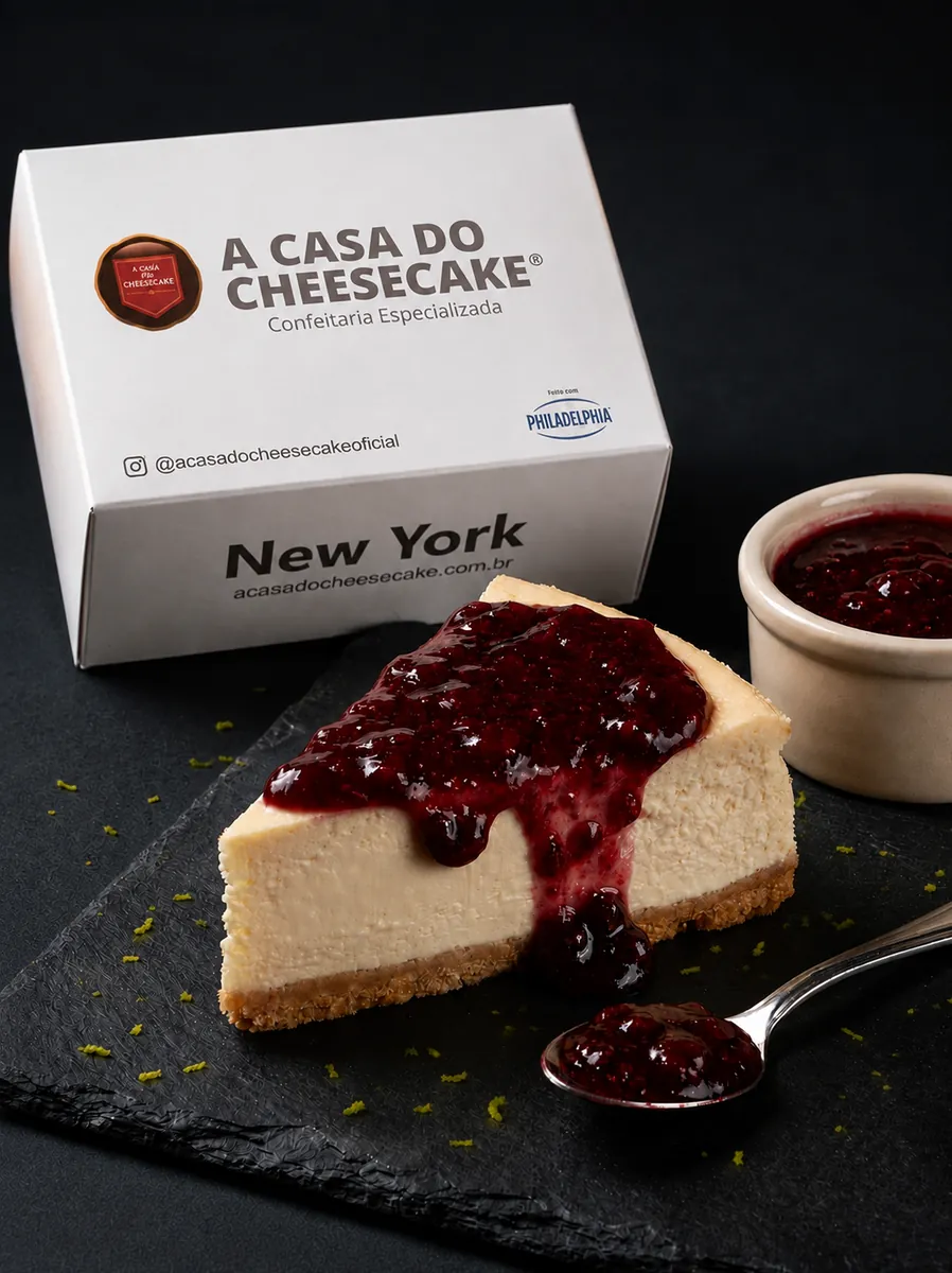 Fatia de cheesecake sabor Limone
