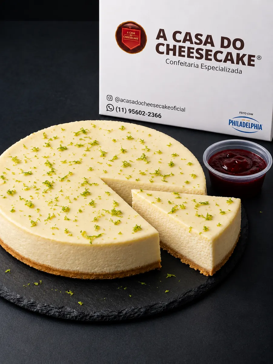 Cheesecake inteiro sabor Limone