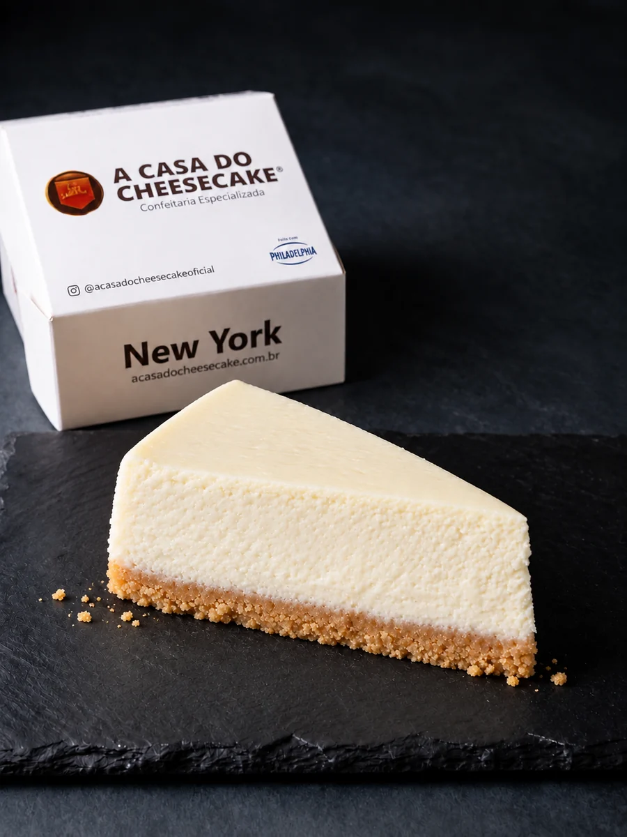 Fatia de cheesecake sabor Plain