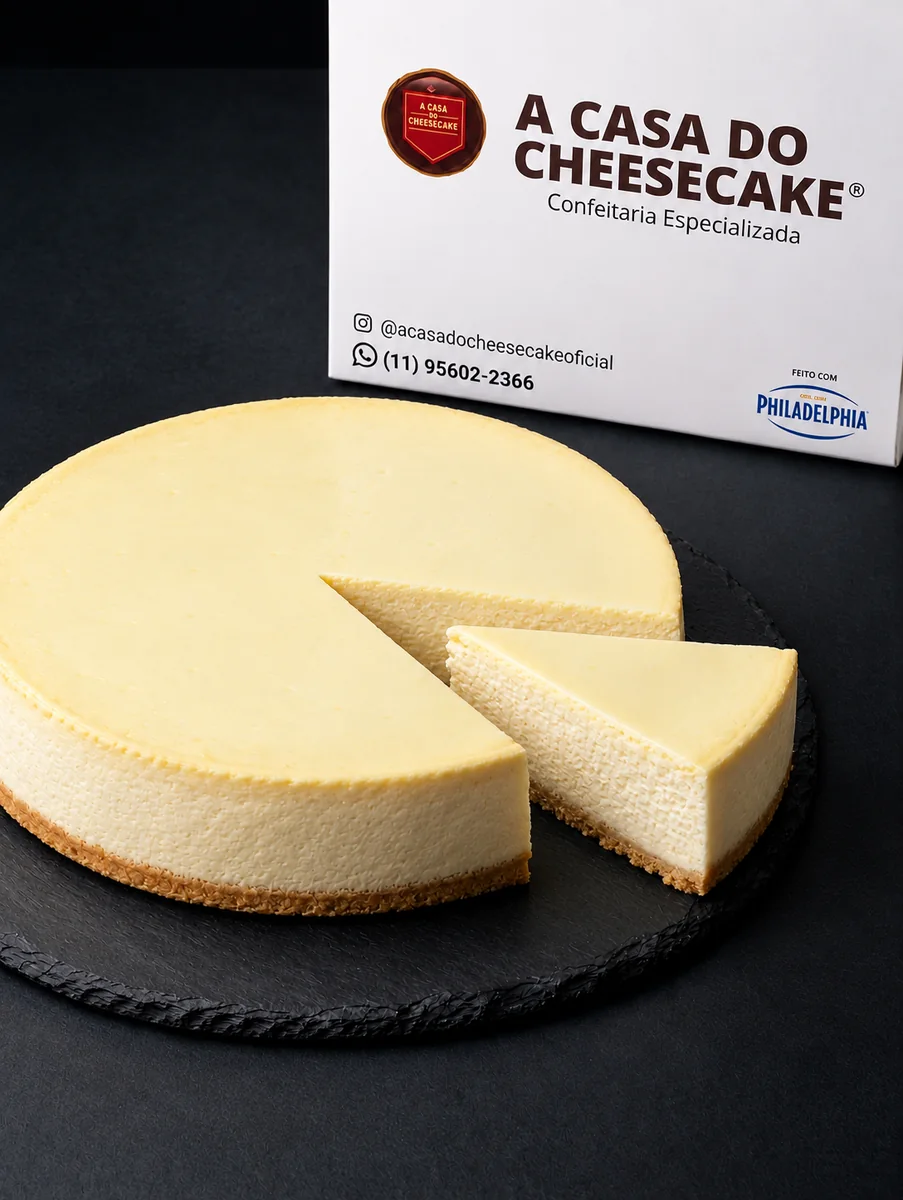 Cheesecake inteiro sabor Plain